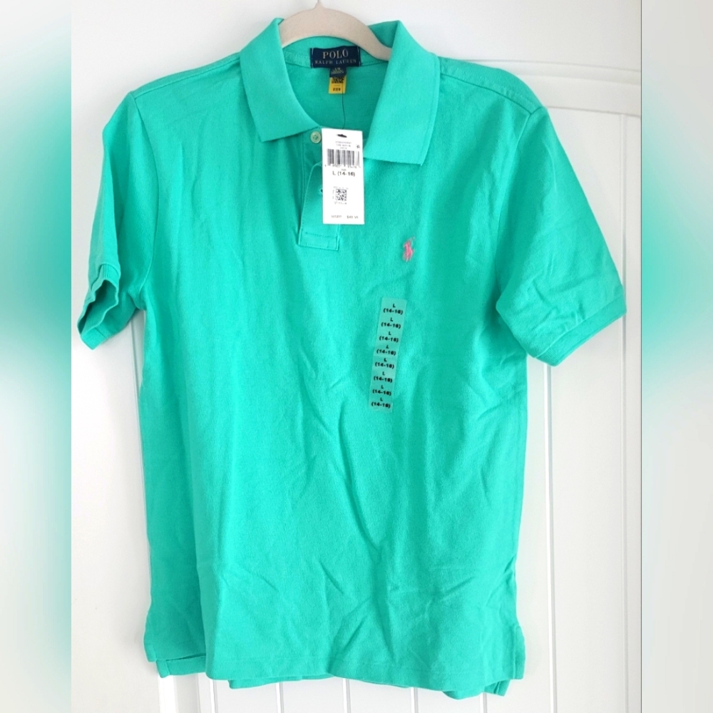 3 Polo by Ralph Lauren Boy's Green Polo Shirt